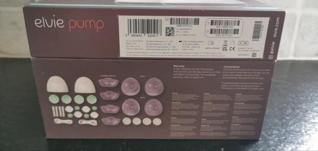 ELVIE DRAADLOZE PUMP, Kinderen en Baby's, Ophalen of Verzenden, Zo goed als nieuw