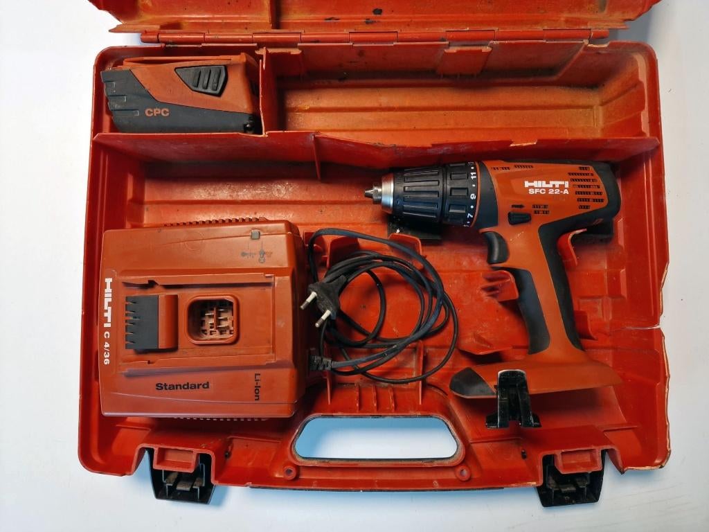 HILTI SFC 22-A accuboormachine. Zo goed als nieuw!, Doe-het-zelf en Bouw, Gereedschap | Boormachines, Ophalen of Verzenden, Zo goed als nieuw