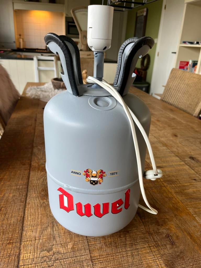 Duvel lamp, Ophalen, Zo goed als nieuw