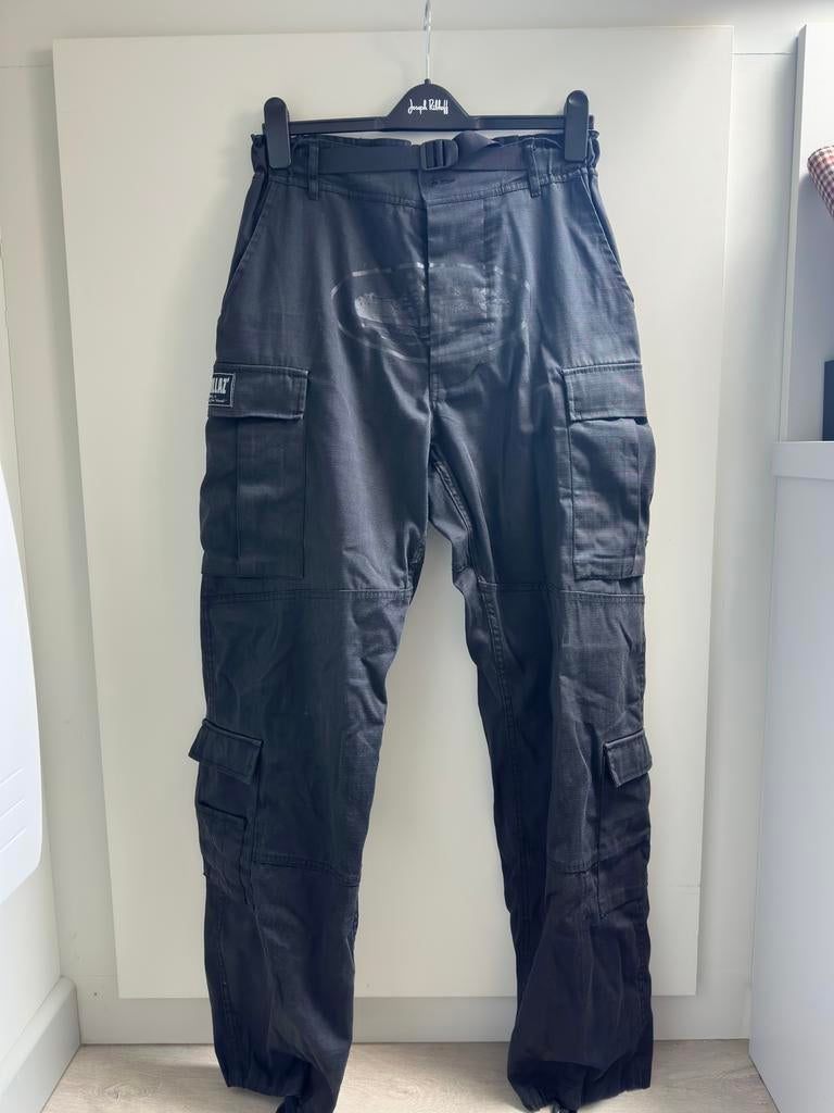 CORTEIZ GUERILLAZ CARGOS TRIPLE BLACK, Kleding | Heren, Ophalen, Zo goed als nieuw, Maat 48/50 (M), Zwart