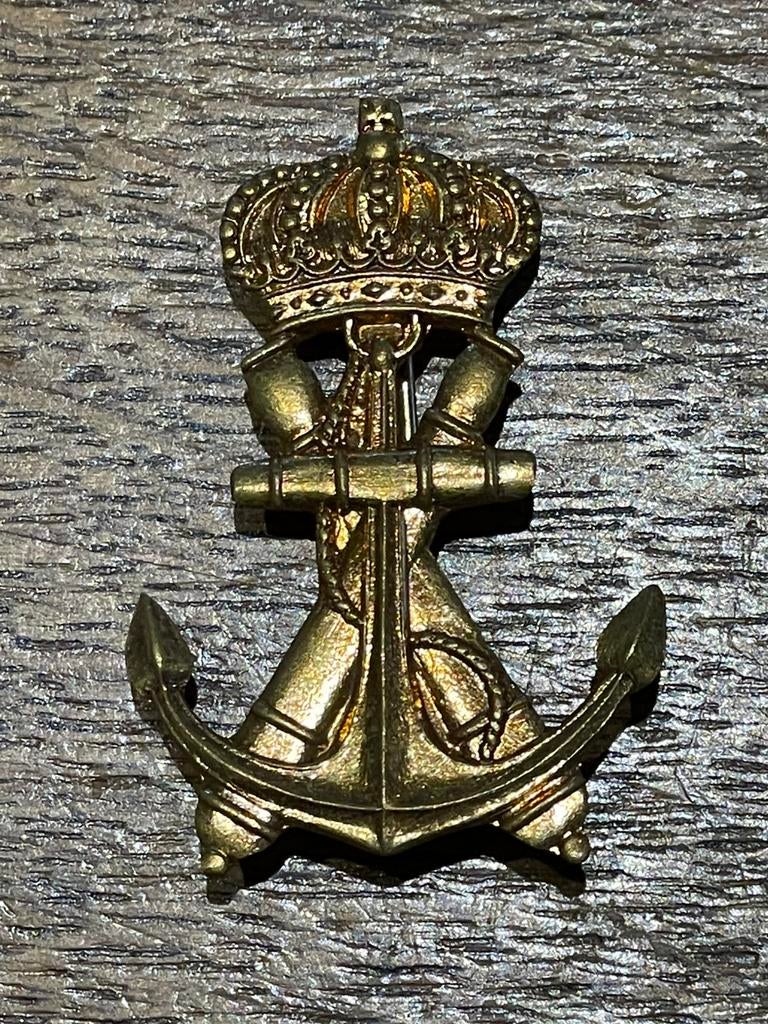 ABL zeemacht kepie embleem jaren 50, Verzamelen, Verzenden, Marine, Embleem of Badge