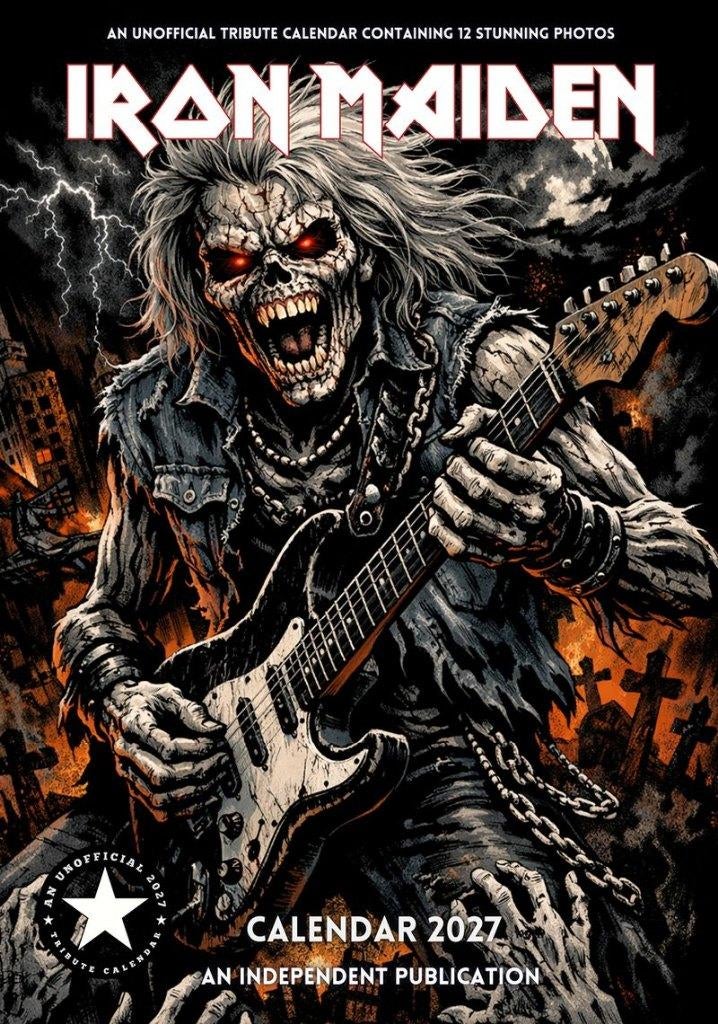 Iron Maiden 2027 kalender vooraf bestellen, Verzenden, Jaarkalender, Nieuw