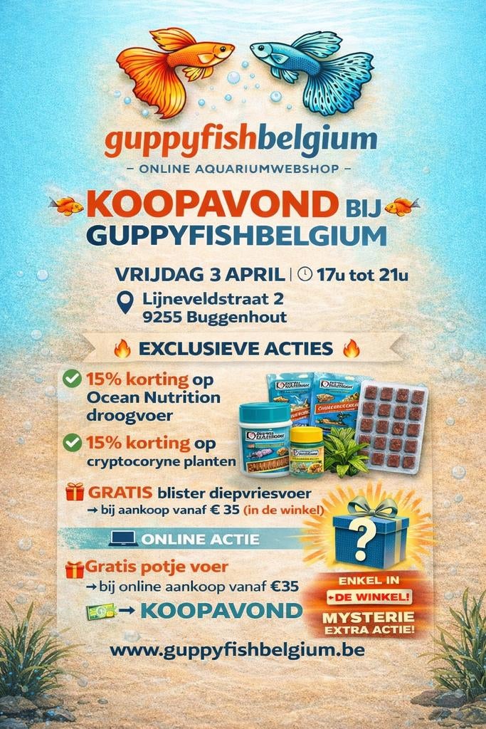 Koopavond 3 april, Vis, Zoetwatervis, Schoolvis