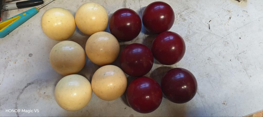 Appuyez sur les boules de billard (+réservez), Enlèvement, Utilisé, Queue ou Boules