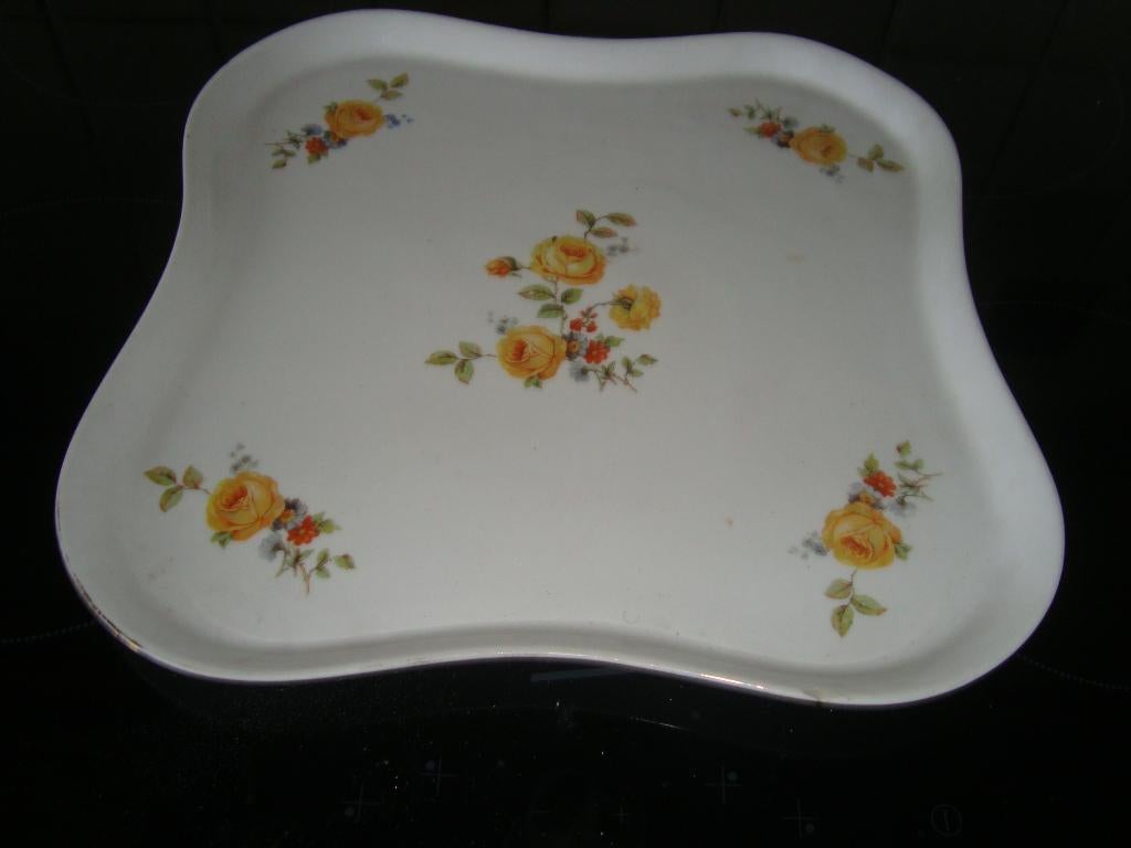 Schotel in Oud Brussels porselein., Antiek en Kunst, Ophalen