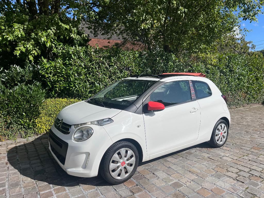 Citroën C1 cabriolet 2014 128000km Airco, Auto's, Cabriolet, C1, Bedrijf, Airbags