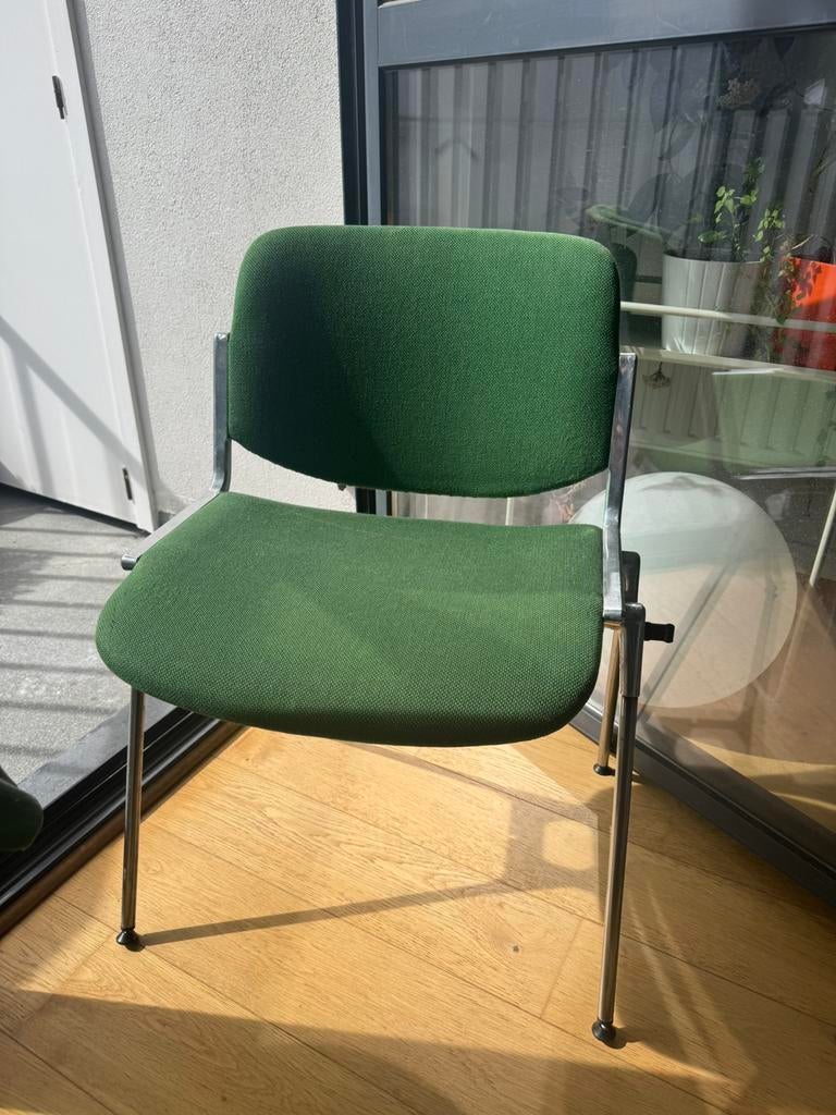 2 Castelli DSC 106 stoelen– Donkergroen – Italiaans design, Maison & Meubles, Tissus, Autres couleurs, Deux, Utilisé