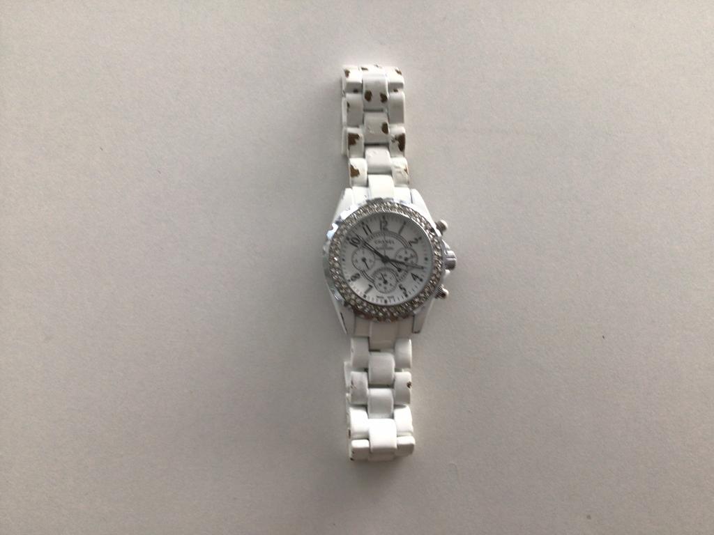 Horloge Chanel Dames, Ophalen of Verzenden, Gebruikt