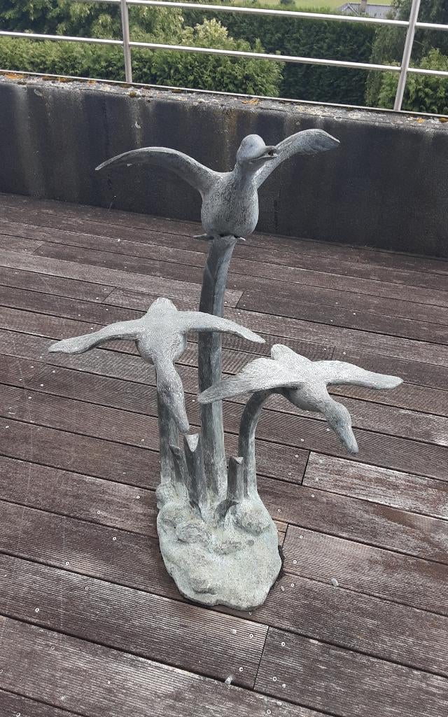 Fontaine canard en bronze, Enlèvement, Utilisé, Autres matériaux, Fontaine