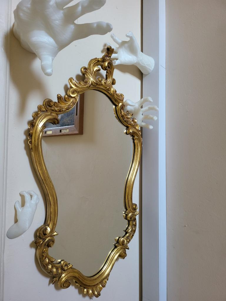 Antieke spiegel, Ophalen, Minder dan 50 cm, Minder dan 100 cm