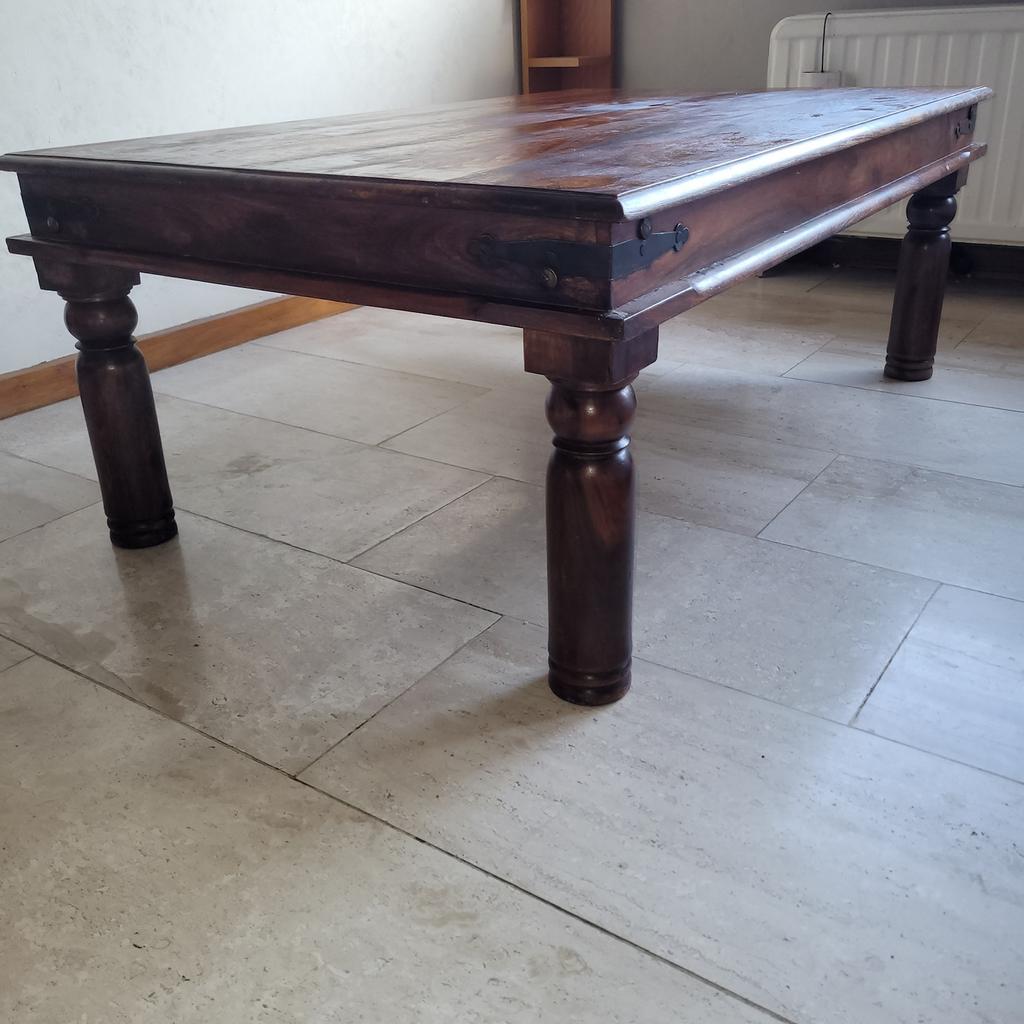 Superbe table basse salon Vintage chêne massif Louis XIII, Antiquités & Art, Enlèvement