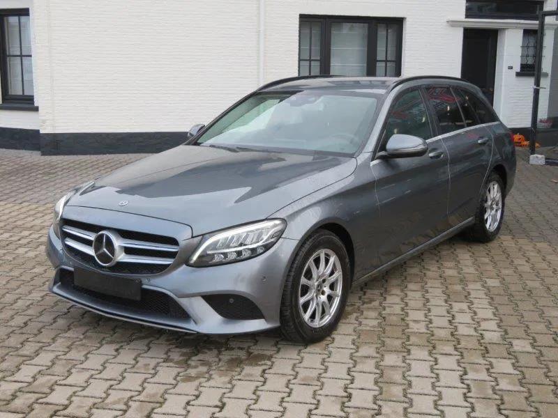 Mercedes-Benz C-CLASS C 160 Benzine Break Automaat Face-Lift, Autos, Cuir, Argent ou Gris, Achat, Euro 6