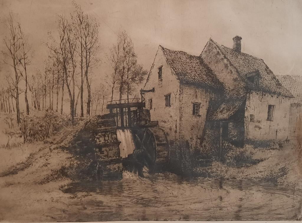 ETS van Romain Malfliet "Watermolen in Merchtem", Enlèvement