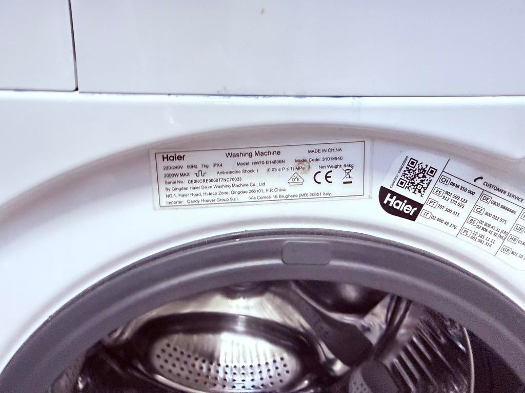 Lave linge HAIER 7kg, Electroménager, Lave-linge, Enlèvement