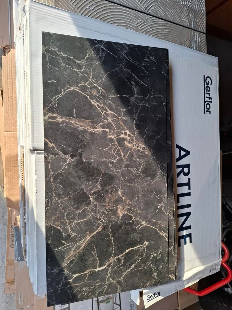 PVC tegels marmerlook 56m², Doe-het-zelf en Bouw, Tegels, Ophalen