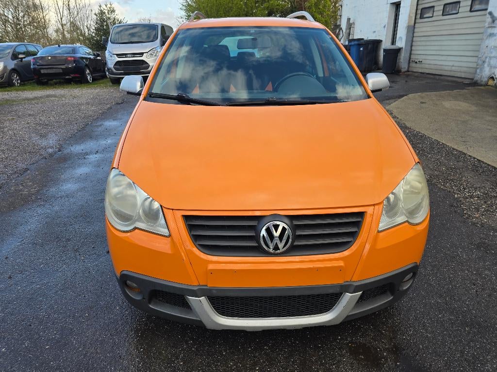 VW POLO CROSS 1.4 TDI 2009 AIRCO/ZONNEDAK/GOEDE STAAT, Auto's, Elektrische ramen, Bedrijf, Euro 4, Te koop