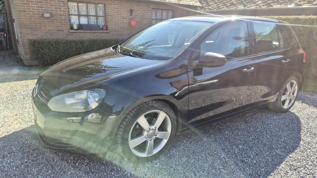 Volkswagen Golf 6 1.6 TDI 2010, Auto's, Zwart, Zwart, Bedrijf, Golf