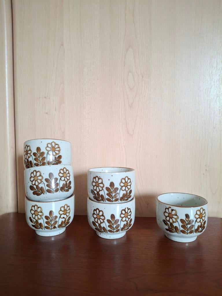 Lot de 6 bols en céramique vintage, Enlèvement, Céramique