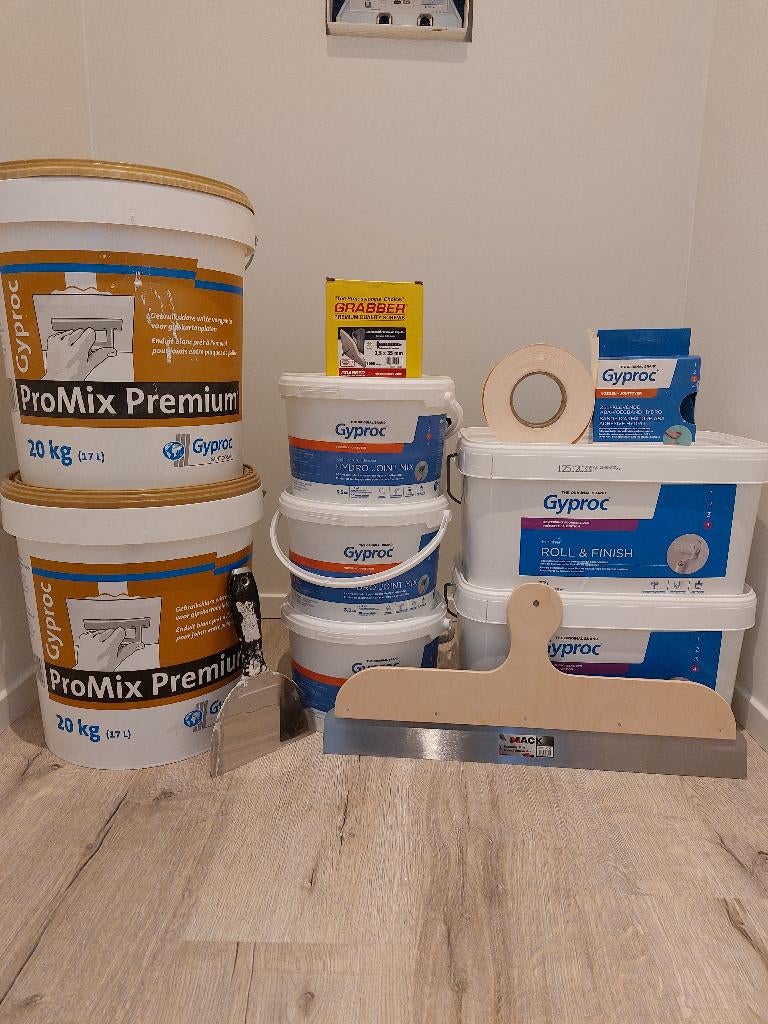 Gyproc afwerking producten, Bricolage & Construction, Enlèvement, Neuf, Autres matériaux, Autres types