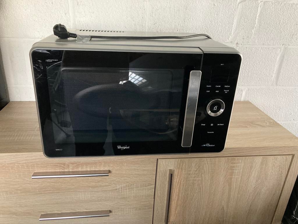 Combi microgolf whirlpool, Croustillant, Comme neuf, Enlèvement, Four à micro-ondes combiné