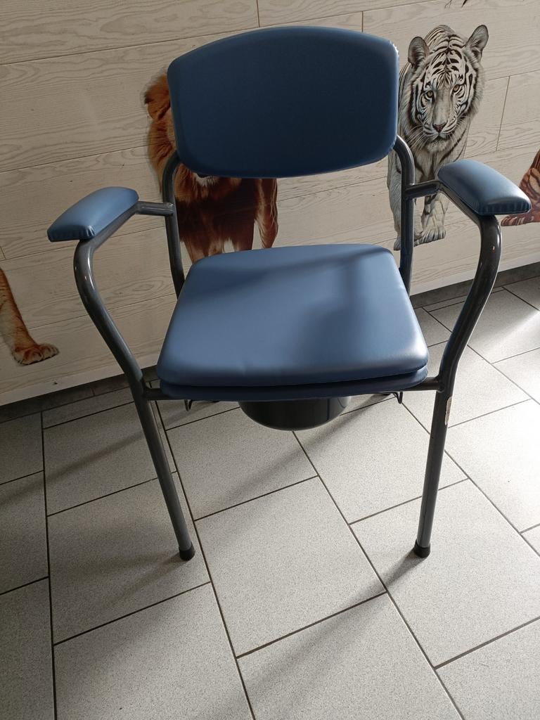 Chaise percée avec Seau hygiénique 53cm d'assise (nikel, Diversen, Verpleegmiddelen, Ophalen