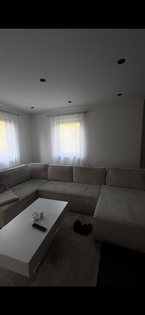 Canapé d'angle droit panoramique convertible, Ophalen, Gebruikt