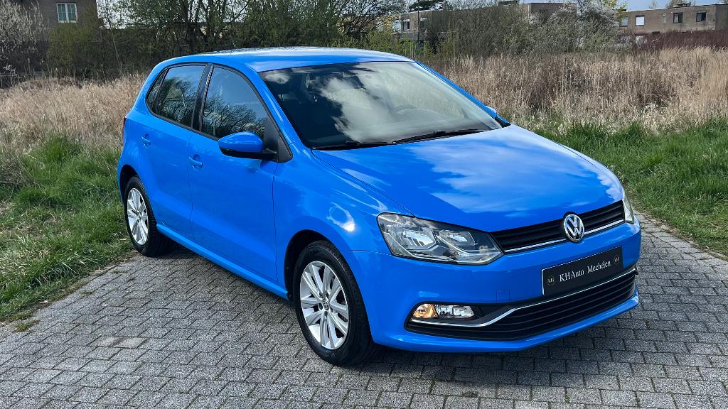 VW Polo Bluemotion 1.2 TSI 90pk  2015 Airco Euro 6b Garantie, Autos, 1197 cm³, Euro 6, Entreprise, Garantie prolongée