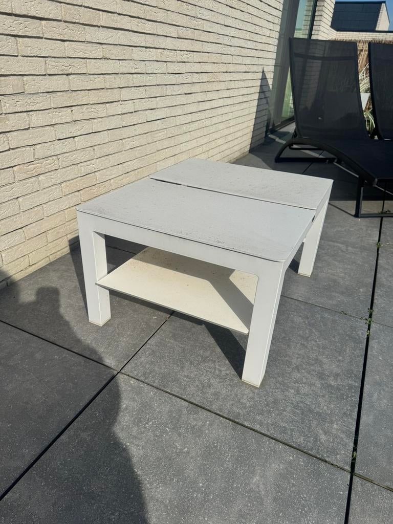 Bristol lounge bijzettafel met twee opklapbare tafelbladen, Enlèvement, Comme neuf, Table d'appoint, Sets de jardin