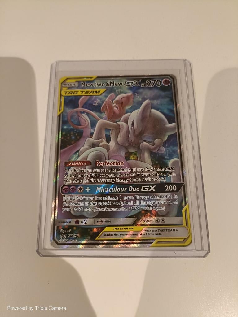 Mewtwo&Mew GX tag team, carte Pokémon du soleil et de la lun, Enlèvement ou Envoi
