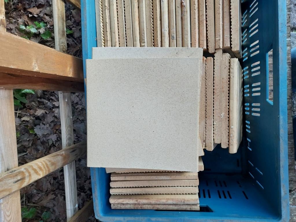 Beige tegels 20x20, Doe-het-zelf en Bouw, Tegels, Ophalen
