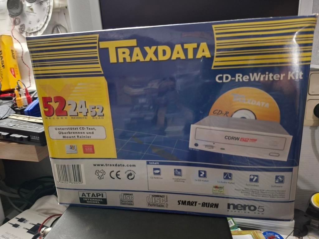 Te koop oude traxdata-graveur onder zegel, Computers en Software, Vintage Computers, Ophalen of Verzenden