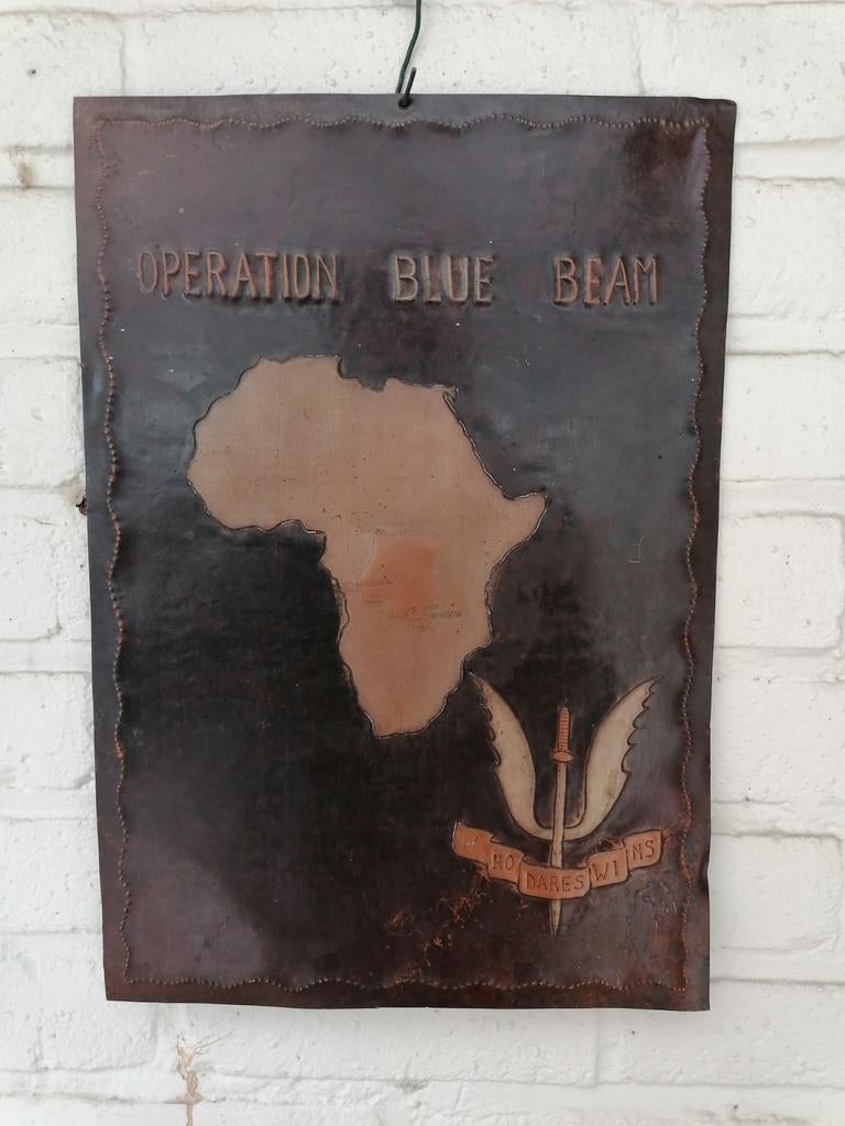 Opération Blue Beam... gravure sur cuivre... 1991 ! !, Collections, Objets militaires | Général, Enlèvement ou Envoi