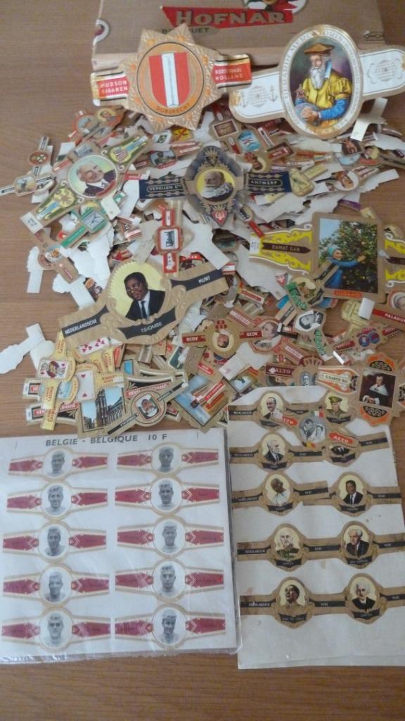 LOT DIVERS BAGUES CIGARE + BOITE HOFNAR, Enlèvement ou Envoi, Utilisé, Bagues de cigare