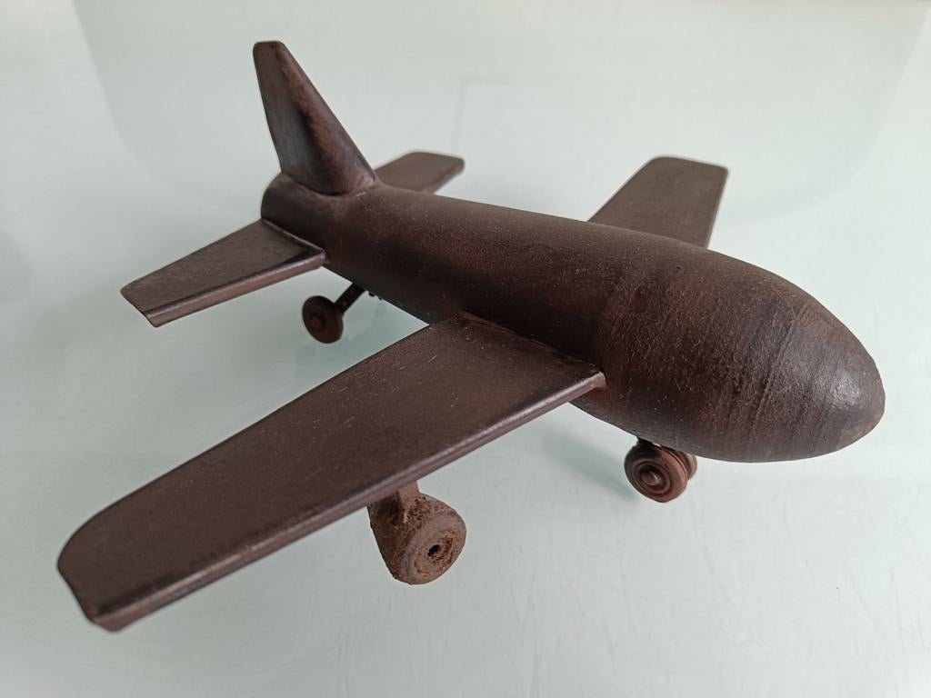 Metalen decoratie vliegtuig., Ophalen of Verzenden, Gebruikt, Schaalmodel