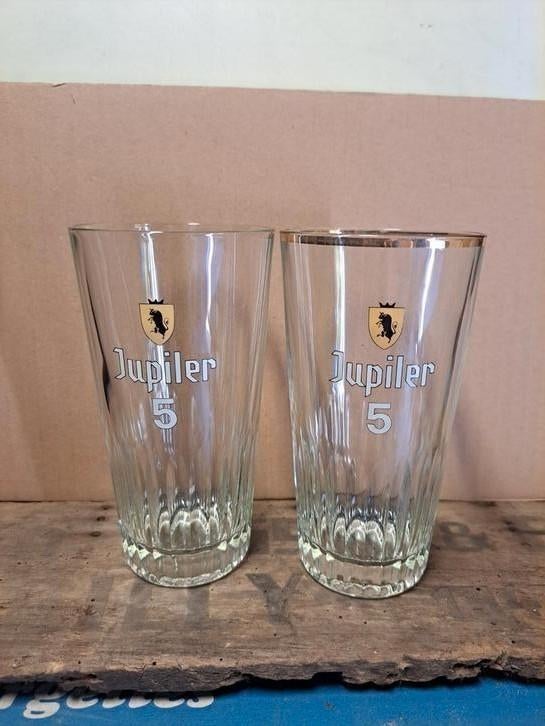 2 verres Jupiler 5 33cl, Collections, Enlèvement ou Envoi, Comme neuf