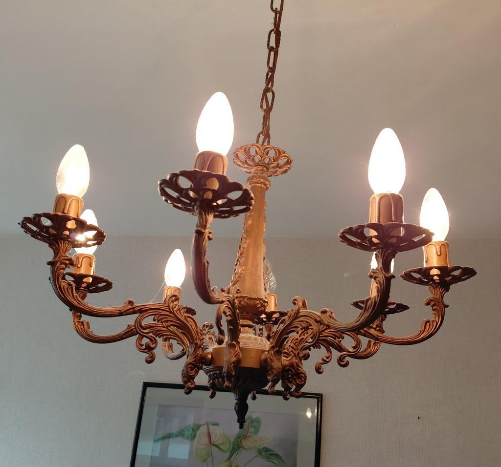 Magnifique messing lustre., Enlèvement ou Envoi, Utilisé