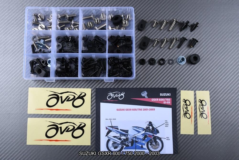 Kit visserie spécifique pour SUZUKI GSXR 600 750 2000 - 2003, Enlèvement ou Envoi, Neuf