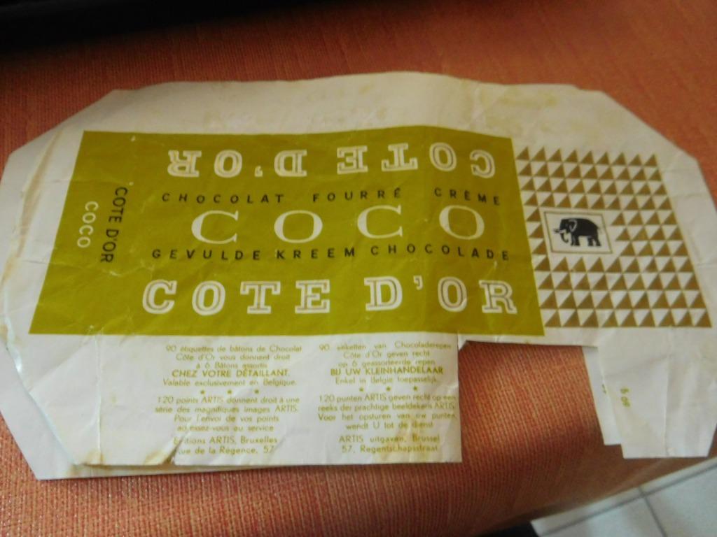 1 emballage Côte d'Or coco, Collections, Marques & Objets publicitaires, Enlèvement ou Envoi, Utilisé, Emballage