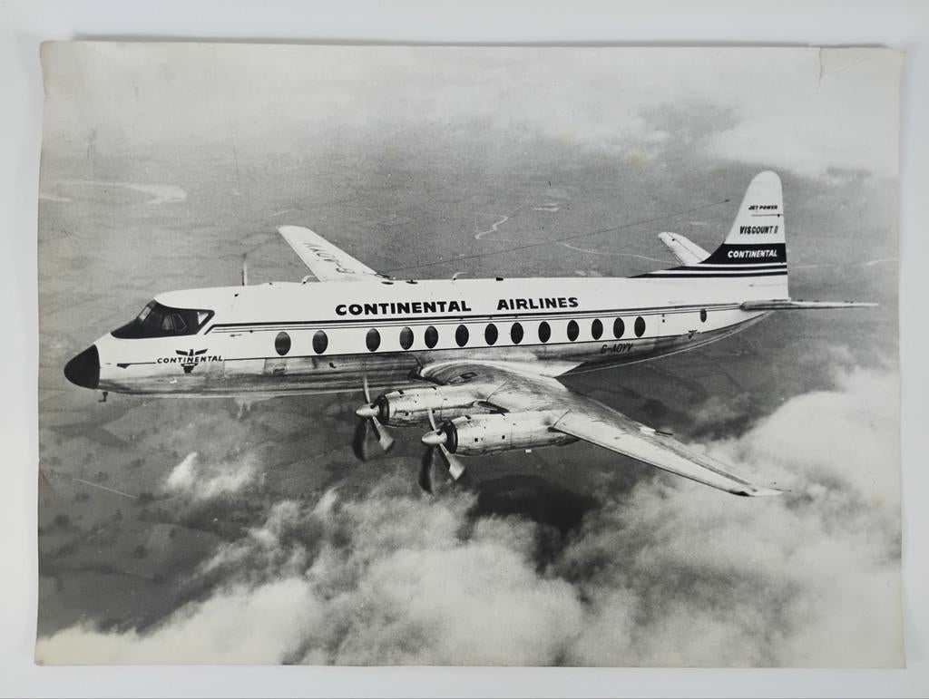 Luchtvaartfoto van Continental Airlines 1950