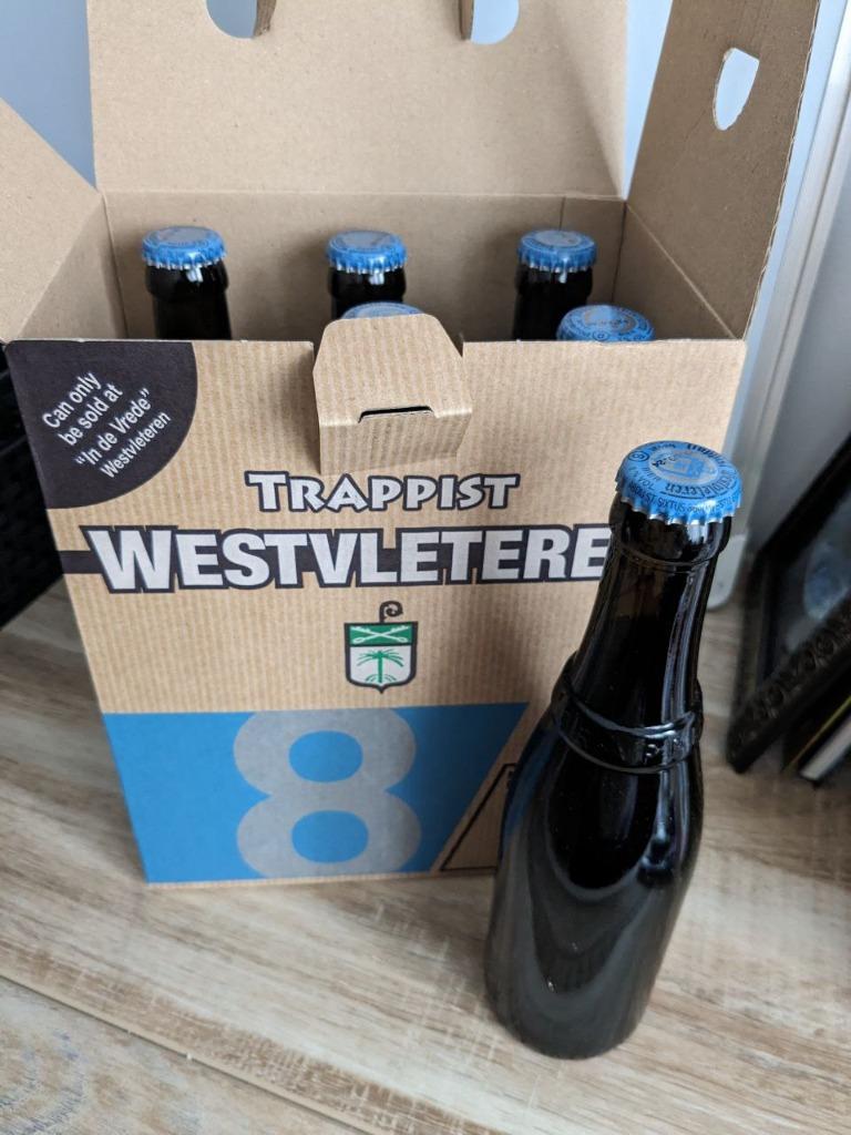 Westvleteren 8 Trappist - 6 flessen - Authentiek uit de Abdi, Verzamelen, Biermerken, Nieuw, Flesje(s), Overige merken, Ophalen