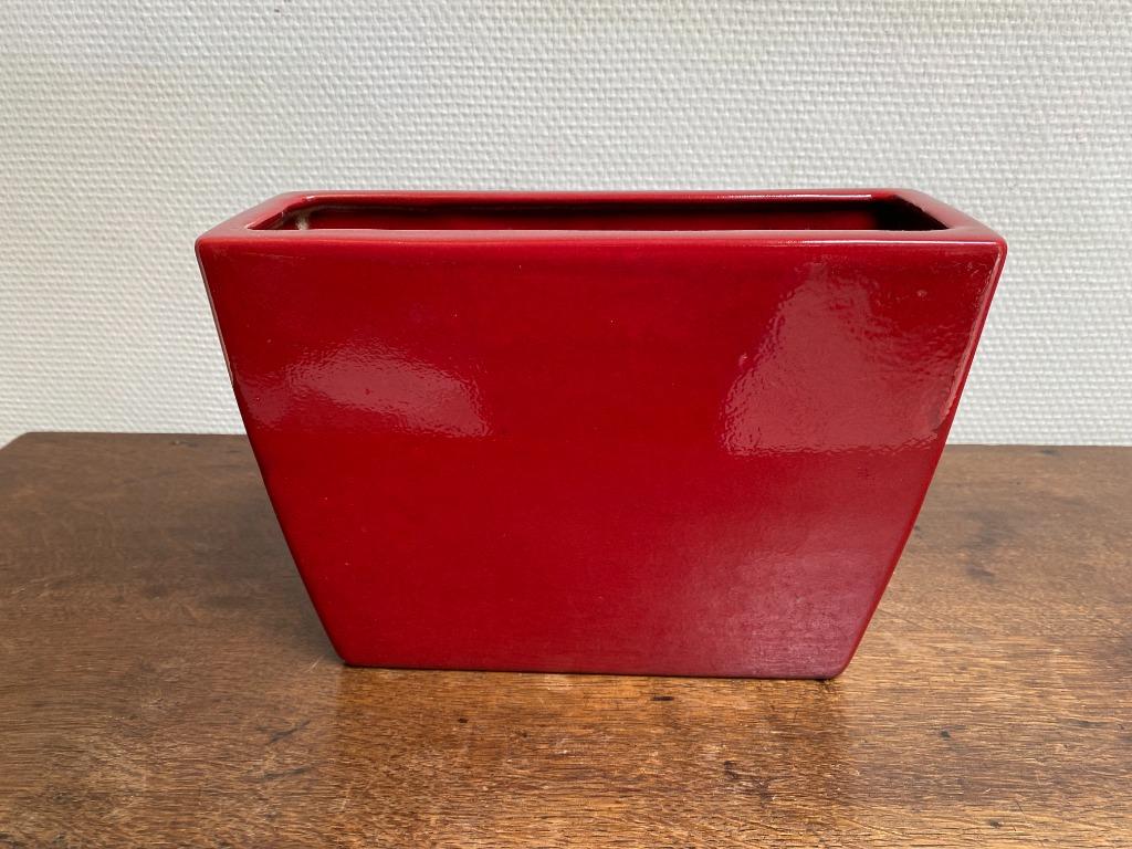 Cache-pot rouge, Moins de 25 cm, Enlèvement, Utilisé, Intérieur