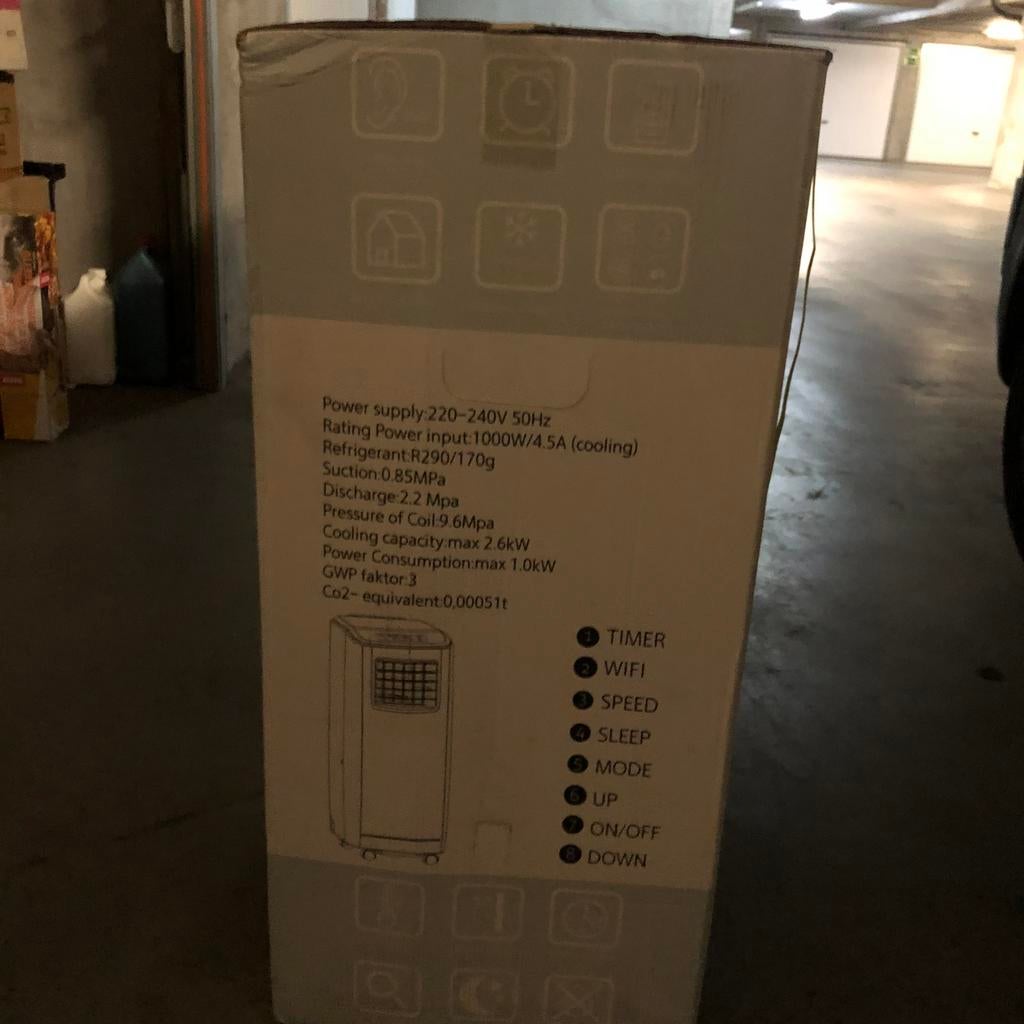 Climatisation mobile/Flinq, Electroménager, Climatiseurs, Enlèvement, Neuf, Climatiseur mobile, Classe énergétique A ou plus économe