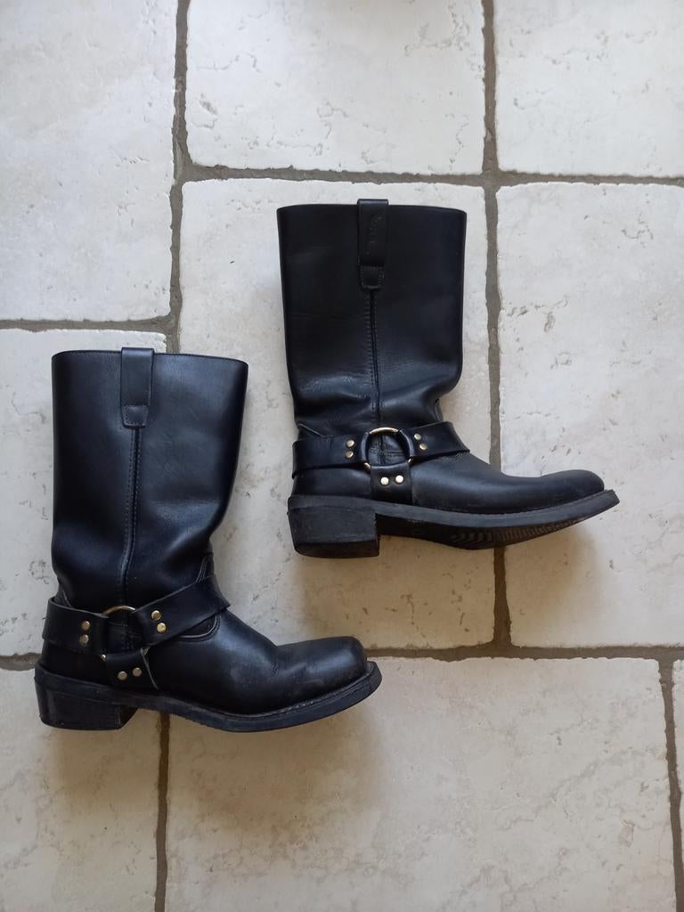 Bottes en cuir noir de marque RICHA taille 43, Motos, Vêtements | Vêtements de moto, Bottes