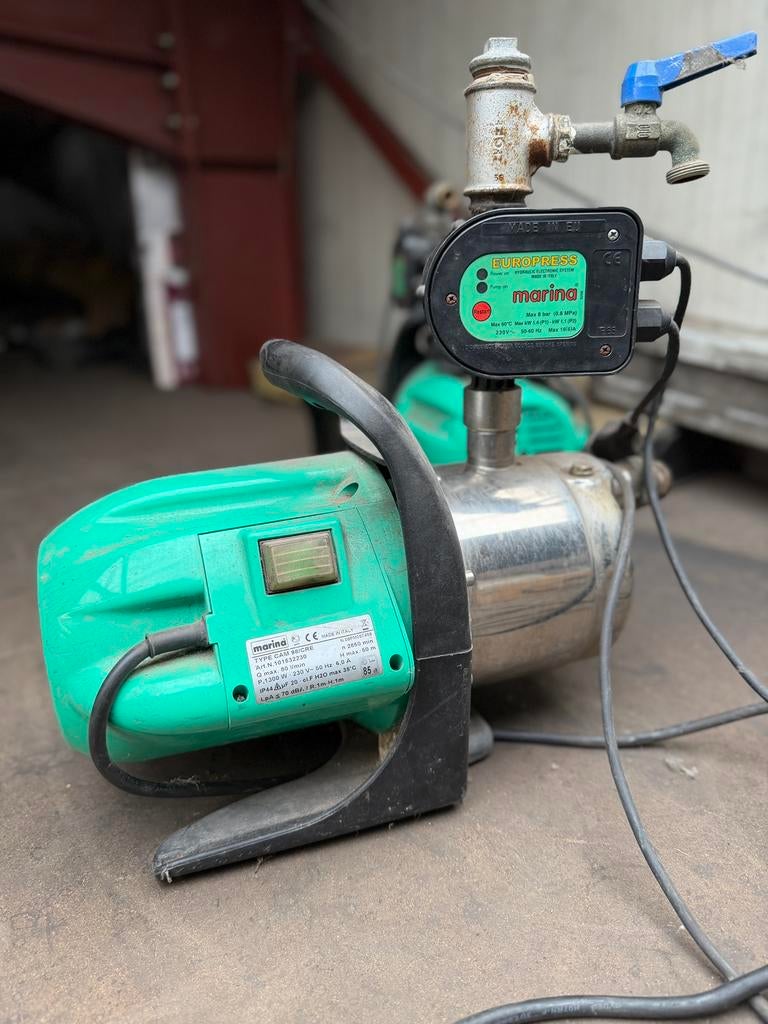 Marina hydrofoorpomp/jetpomp, Ophalen, Gebruikt, Elektrisch, Hydrofoorpomp