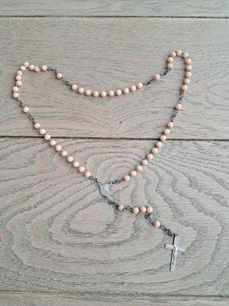 Roze-oranje paternoster, Ophalen of Verzenden, Zo goed als nieuw