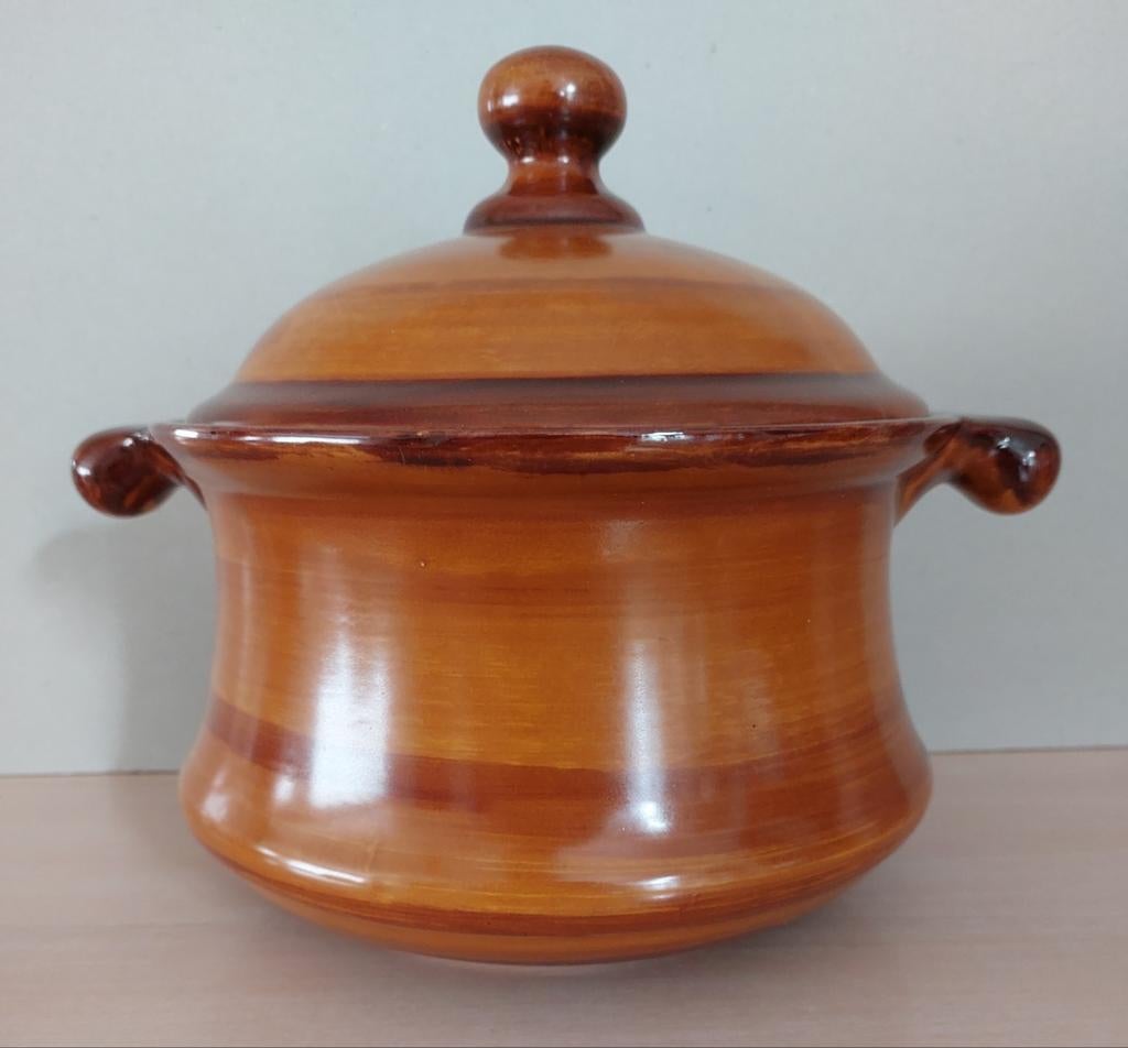 Rumtopf pot , schaal met deksel , inmaakpot inlegpot, Antiquités & Art, Enlèvement ou Envoi