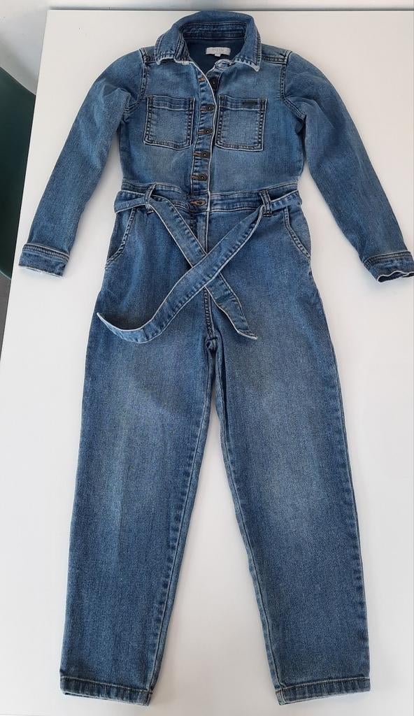Jumpsuit jeans maat 134, Bel&Bo, Meisje, Zo goed als nieuw, Ophalen
