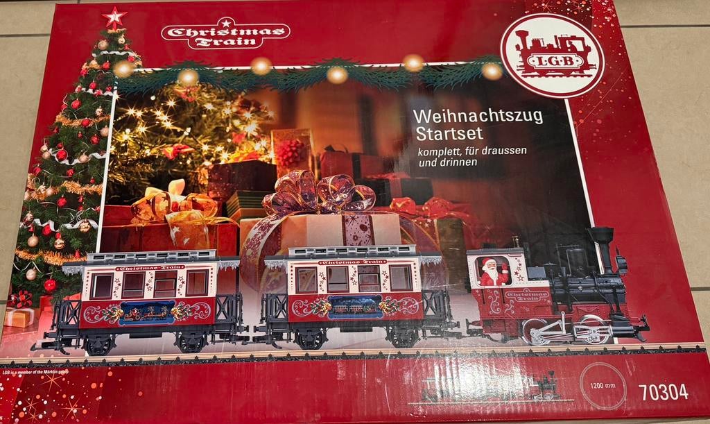 Christmas Train LGB - Train de Noël, Hobby & Loisirs créatifs, Trains miniatures | Échelles Autre, Enlèvement, Comme neuf, Set de Trains