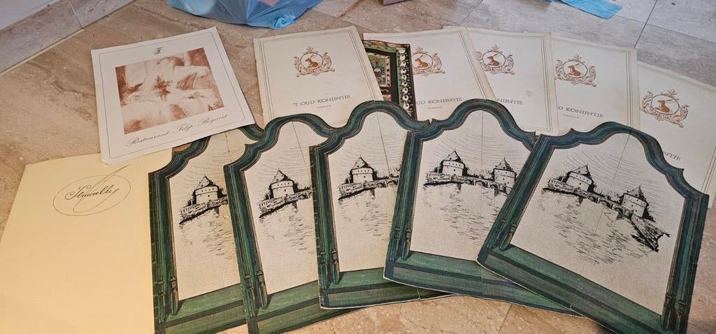 Cartes de restaurant, 1 euro chacune, Enlèvement ou Envoi