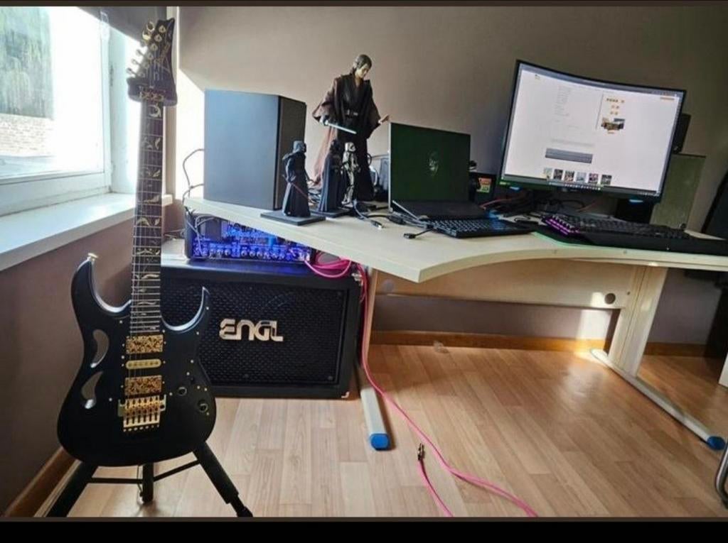 Set complet ibanez PIA3761-XB+tête ampli+baffle+footswitch, Musique & Instruments, Enlèvement, Ibanez